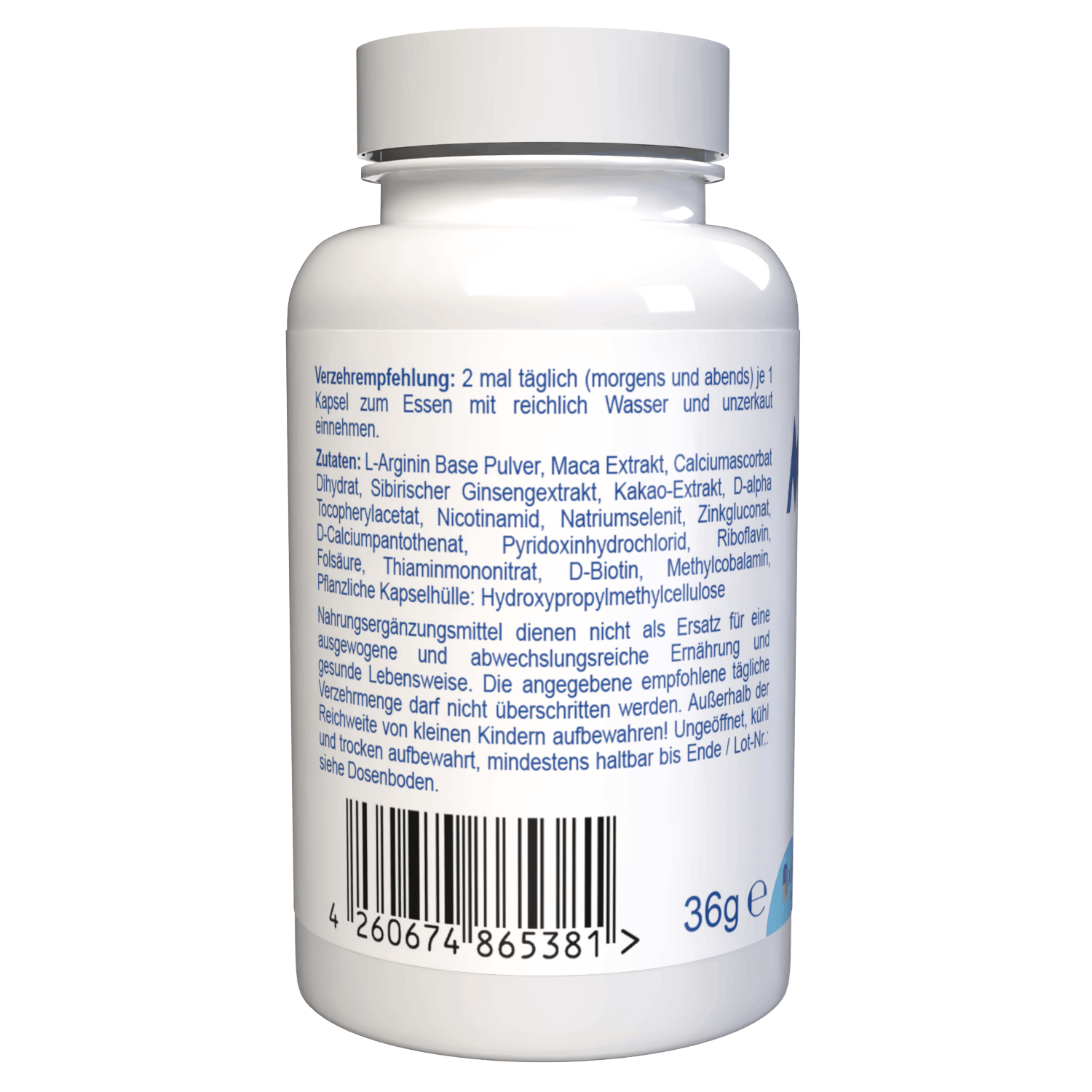 rețetă elvețiană: doză mare, vegană, fără umpluturi artificiale - 120 capsule