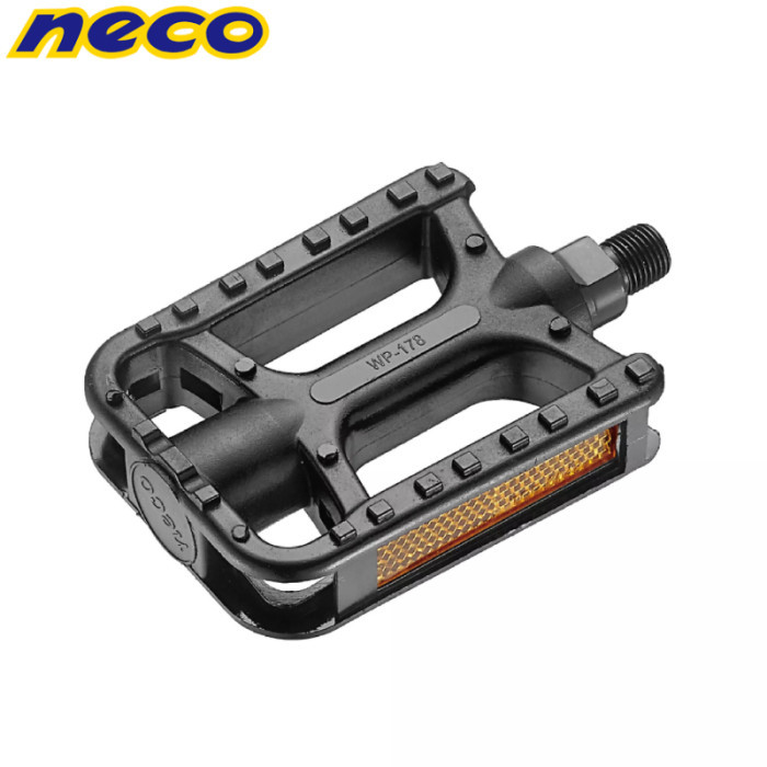 TEMU Pedales de Bicicleta NECO WP178, Eje 9/16", Pedales de Plataforma con Reflectores, Rodamientos de Bolas, 109x78 mm, Antideslizantes, para MTB,