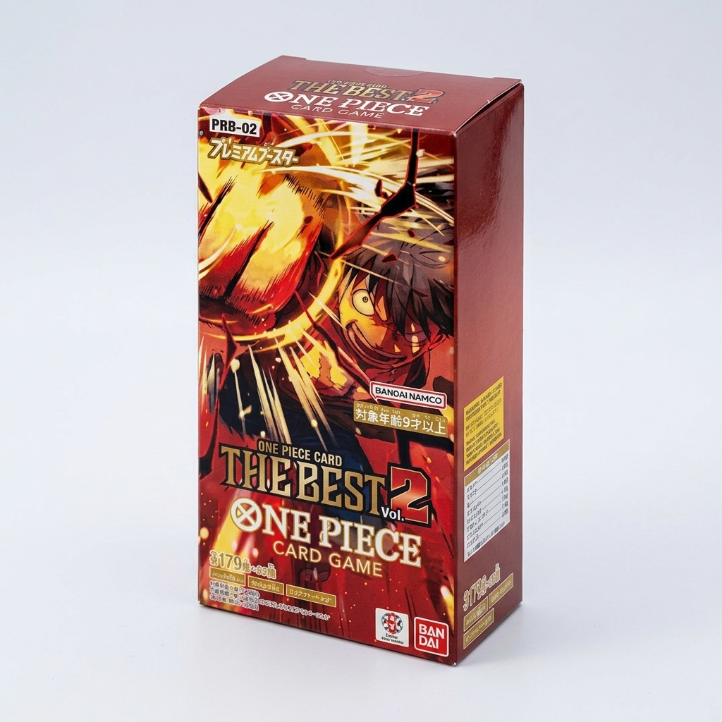 Image of Bandai 1 Piece The Best Vol. 2 Prb02 Display [japanese] – 10 Booster Packs Of 10 Cards | Premium Set With Arts & Rare | Includes Heartforcards® Shipping Protection