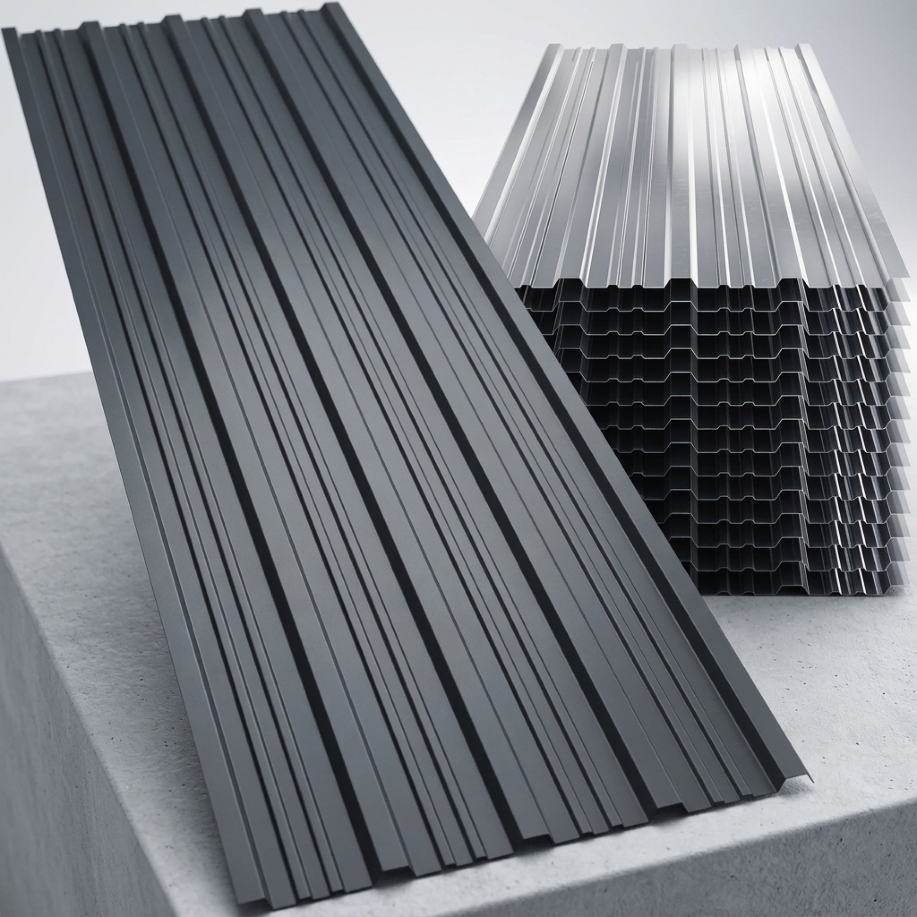 Image of Trapezoidal Sheet 14x 110x46cm, 7m², Weather-resistant, Galvanized, Rust-resistant, Roof Sheet, Profile, Corrugated Sheet, Equipment House, Carport, .