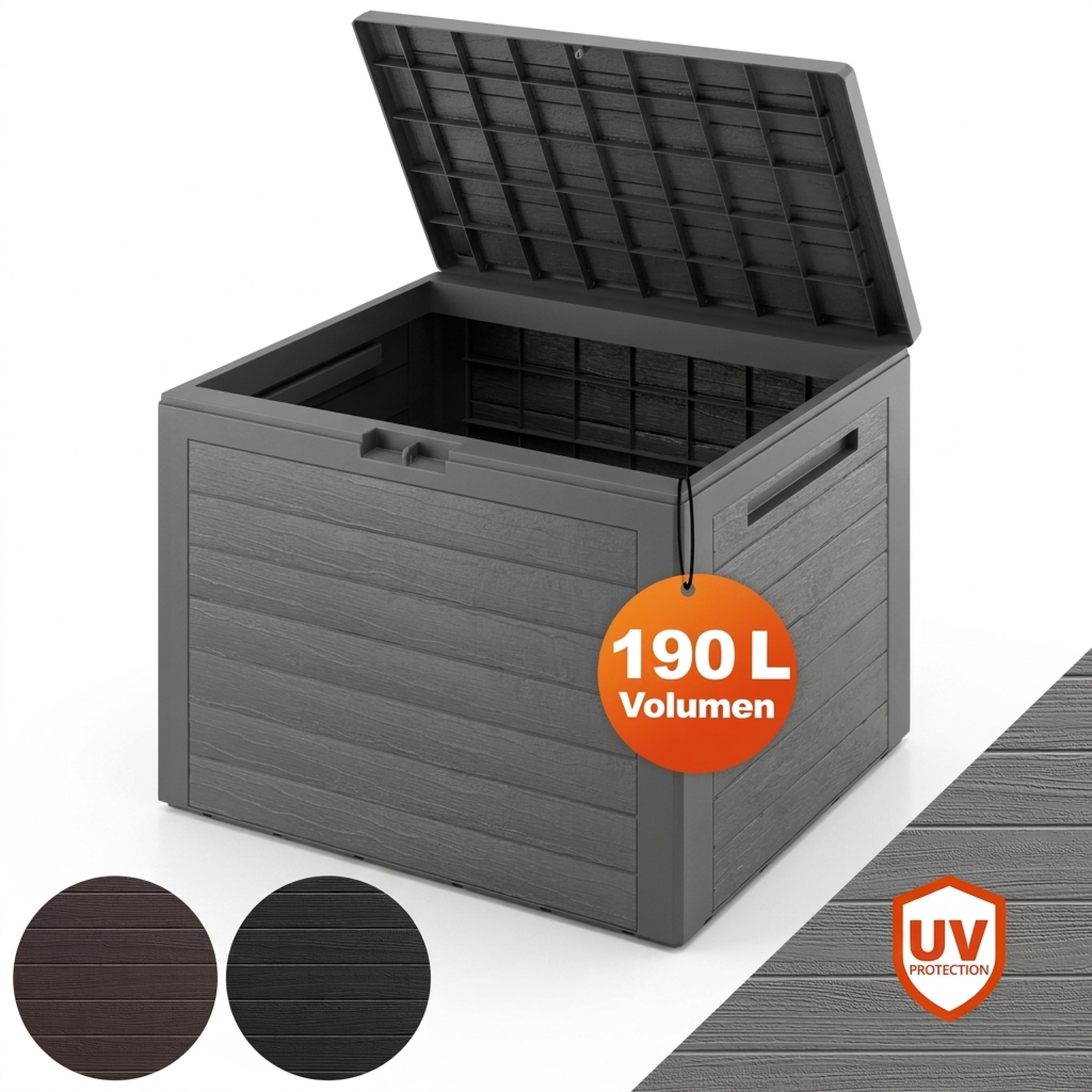 TEMU Boîte de rangement résistante à , 190 L