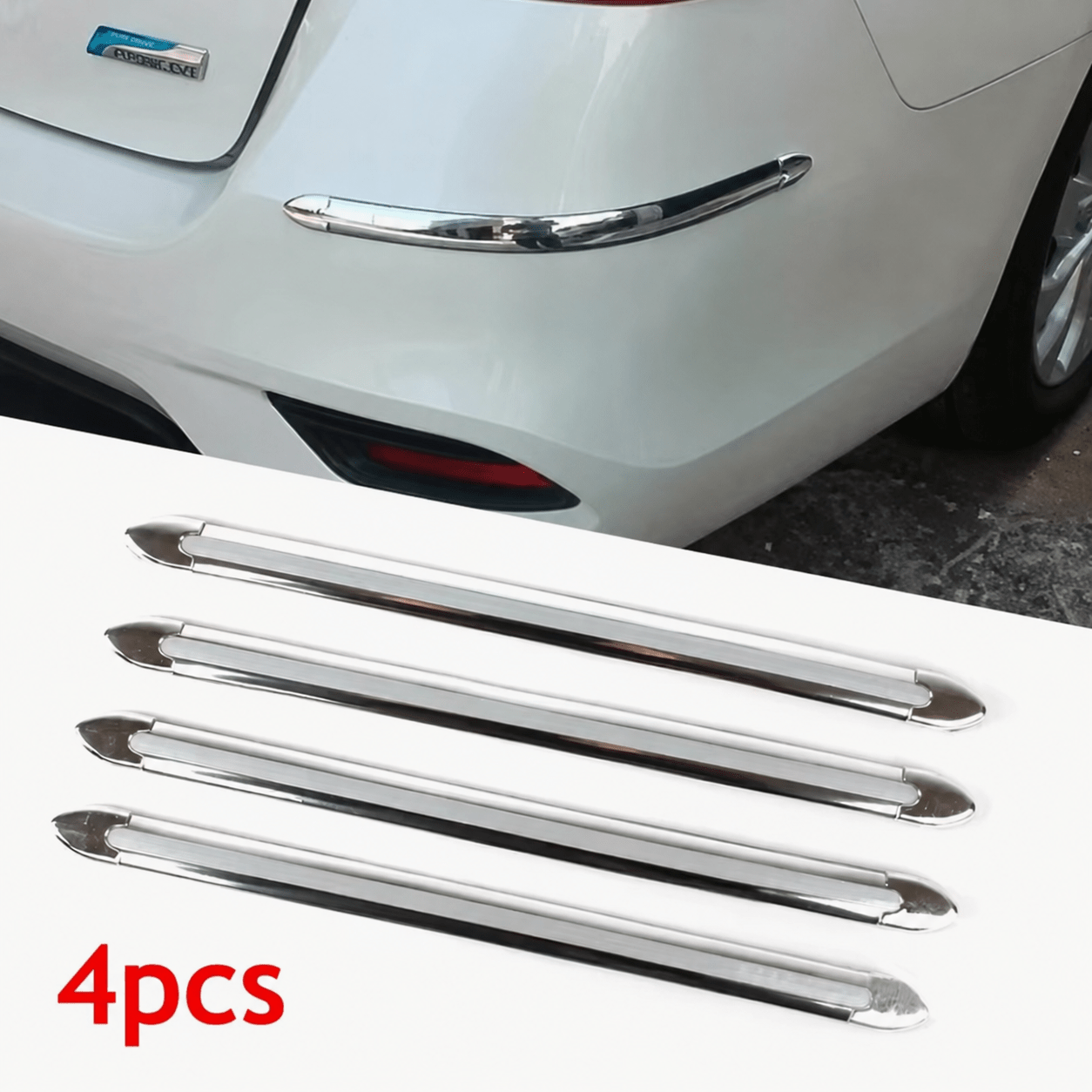TEMU 4PCS Protector Autoadhesivo Antirayaduras, Protección Antigolpes y Antirrozaduras, Amortiguador de Impactos, para Carrocería y Parachoques del