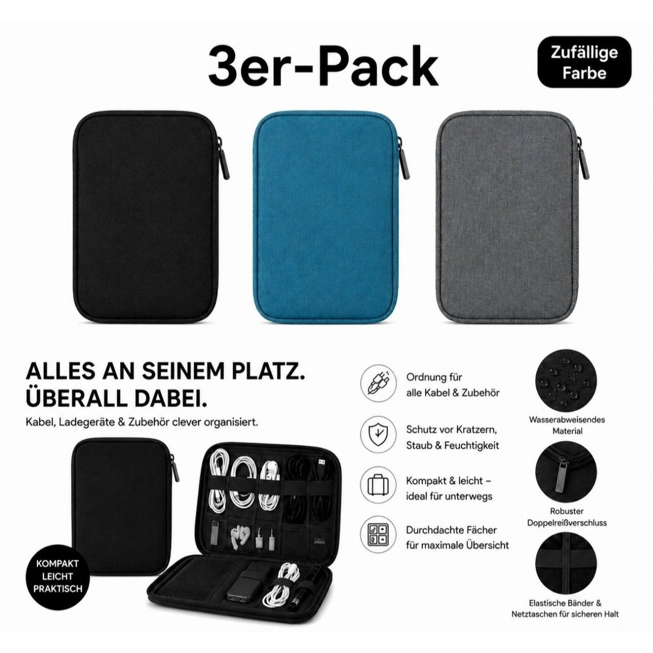 Chargerorganizer 2/3/5er Set