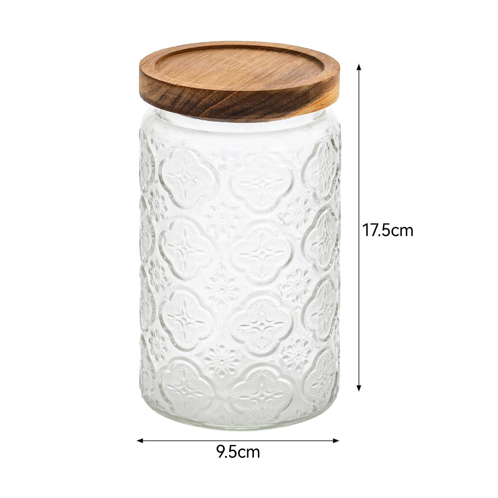 4-Pack 700ml Glass Jars with Airtight Lids