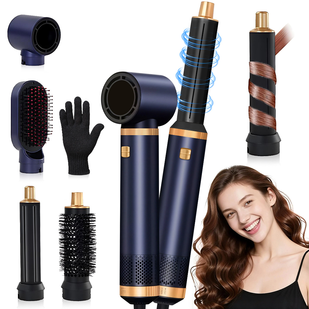 5-in-1 Detachable Negative Ion Hot Air Styling Brush Set