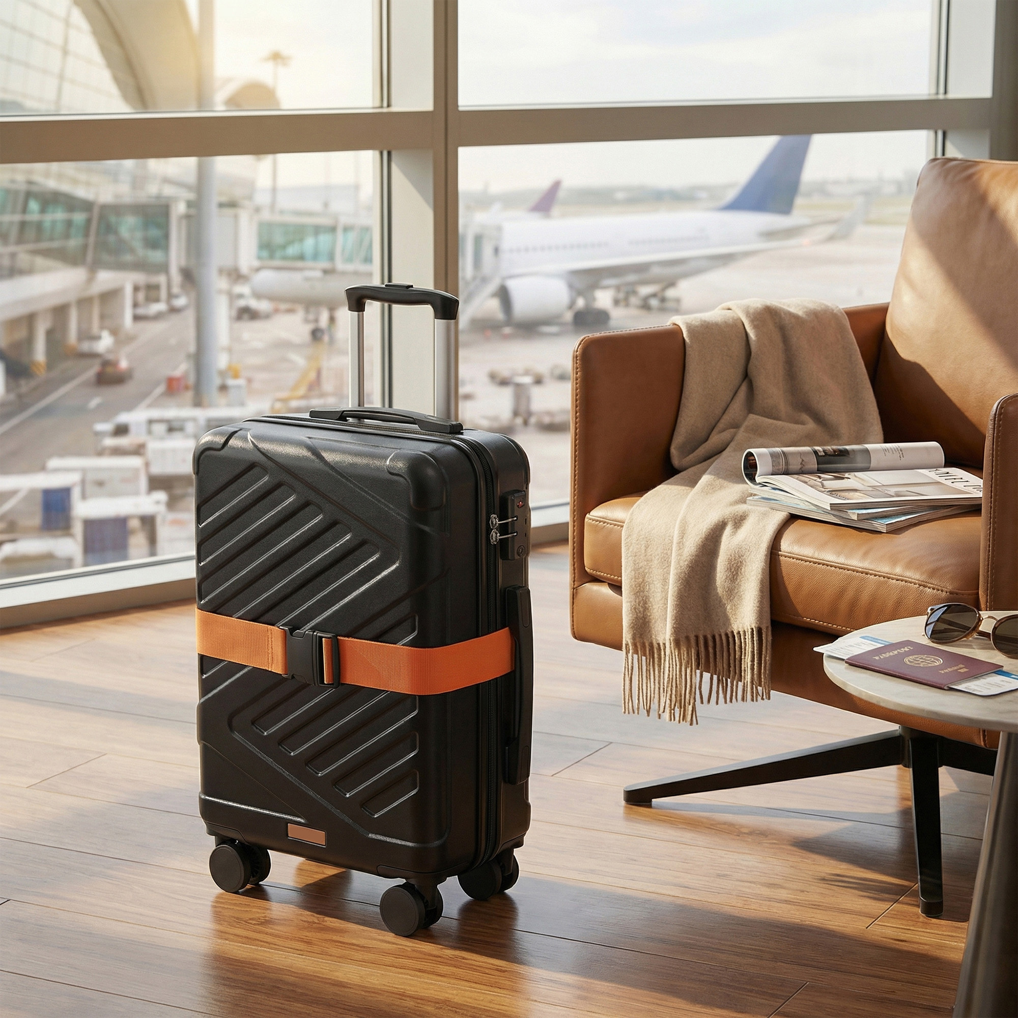 TEMU Valise Cabine, Bagage Cabine, Valise Extensible avec Serrure TSA et 4 Roulettes , pour Voyage, ABS, Grande pour Étudiants, Boîte de Voyage