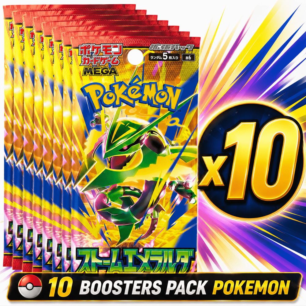 Image of 10 M6 Storm Emerald Booster Packs - Mega - Japanese Booster Packs