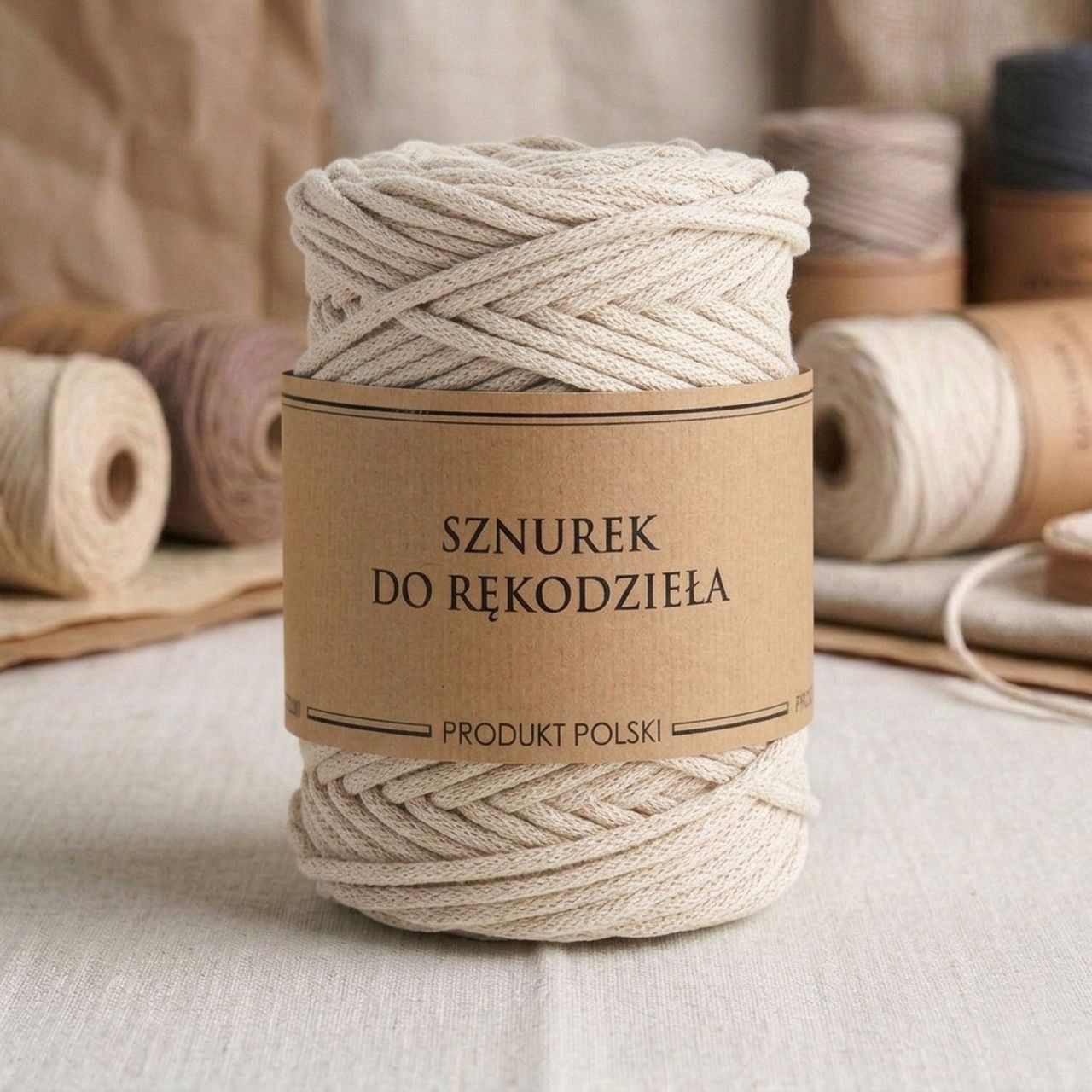 Cotton Cord For Macramé Crafts With An Core, 3mm, 100m