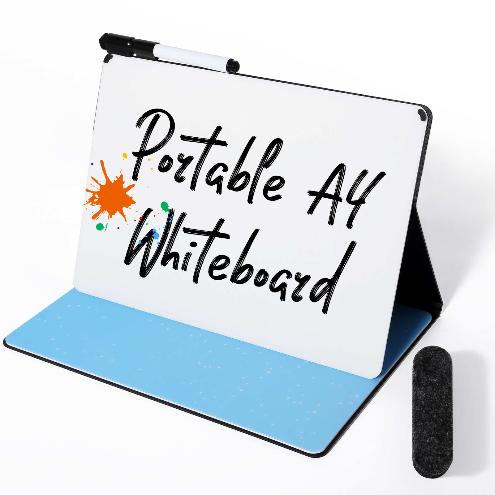 Portable A4 Whiteboard Notebook, Desk Memo Board, Message Board, Note Block, Ideal For Office School, Notebook For Halloween, Thanksgiving, Christmas