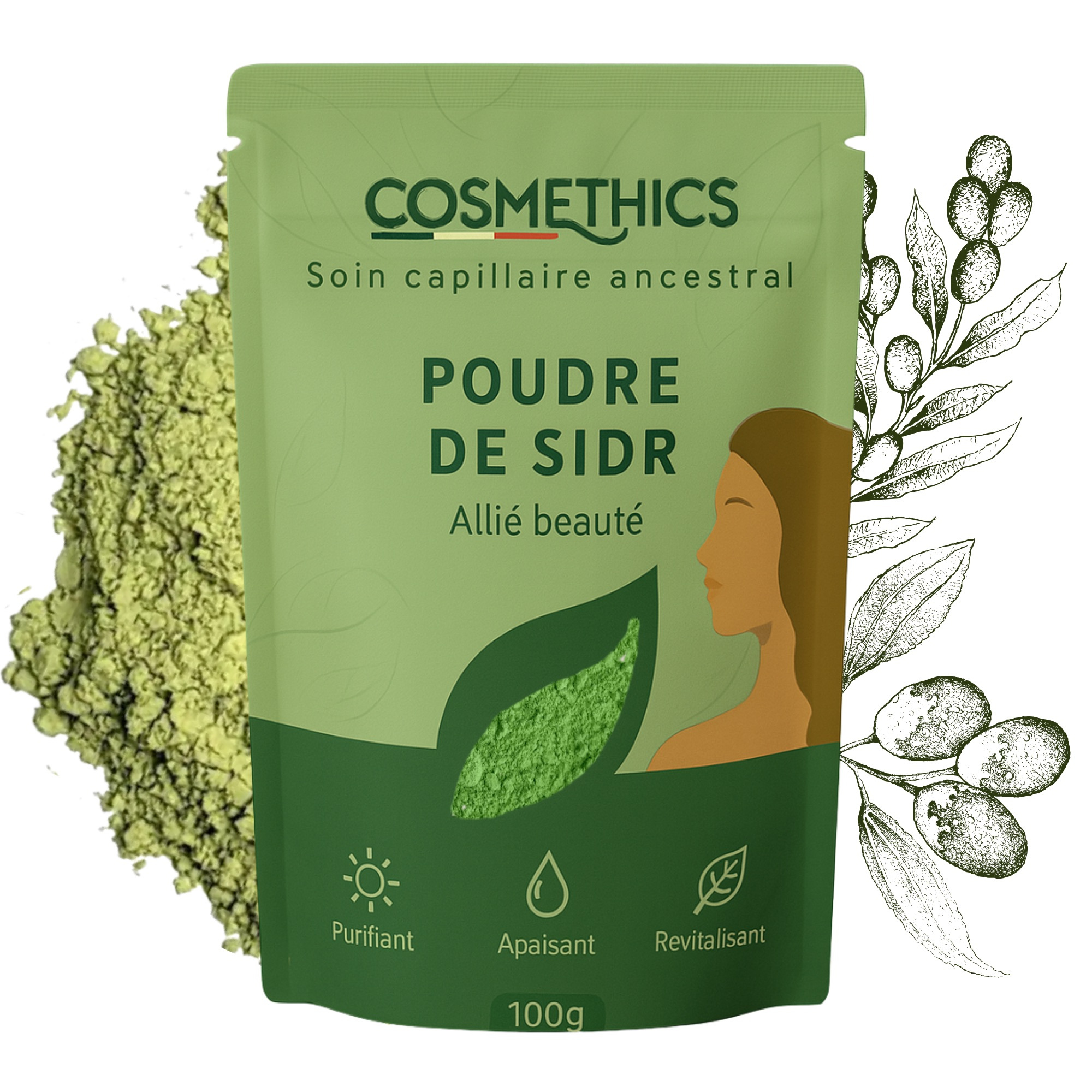 Sidr () Powder 100g 'ethics® Resealable Pouch For Preservation
