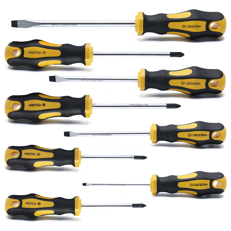 Image of Screwdriver Set, 8-piece, Magnetic, Slotted, Phillips