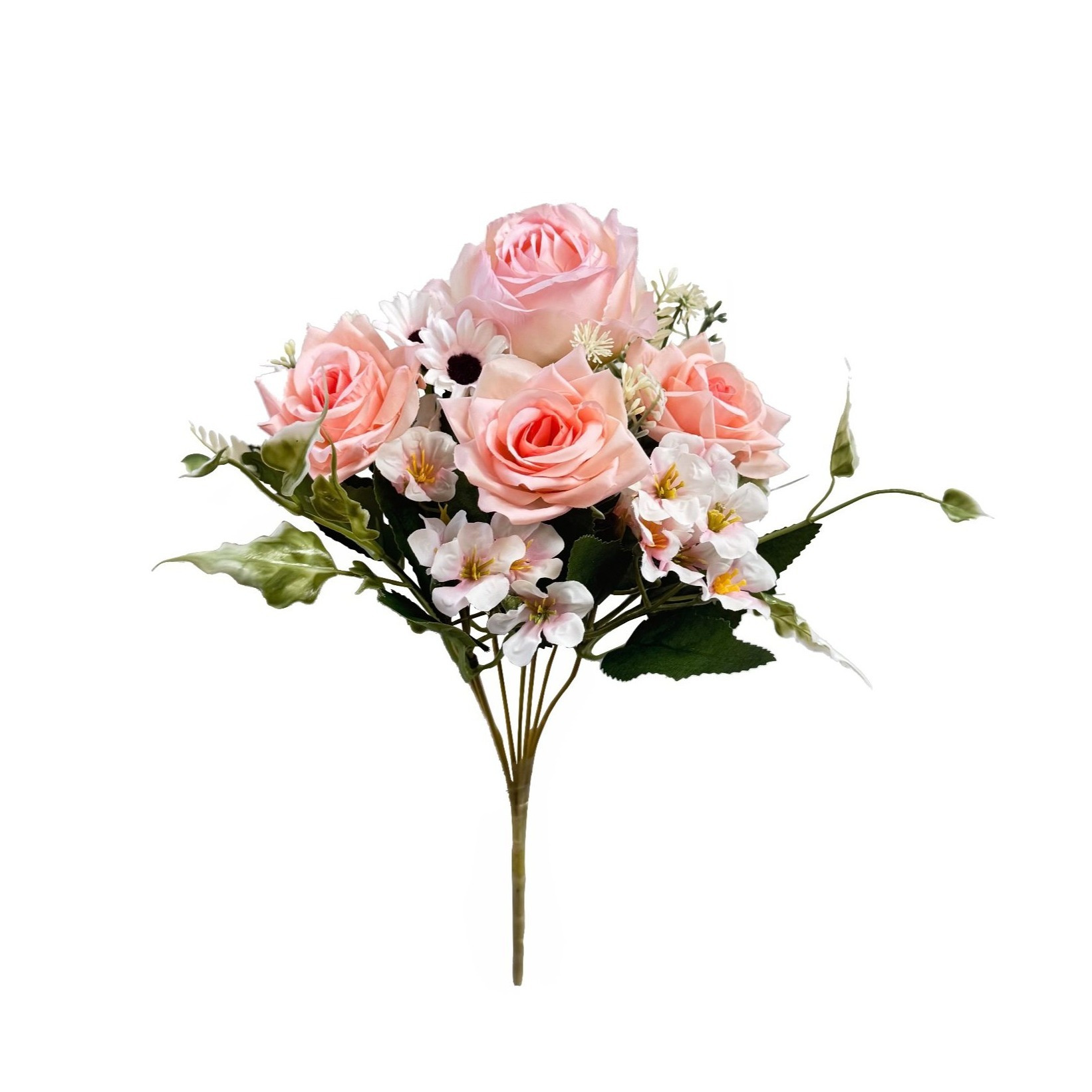 TEMU Ramo Artificial de Margaritas y , Arreglo Floral Decorativo Pequeño