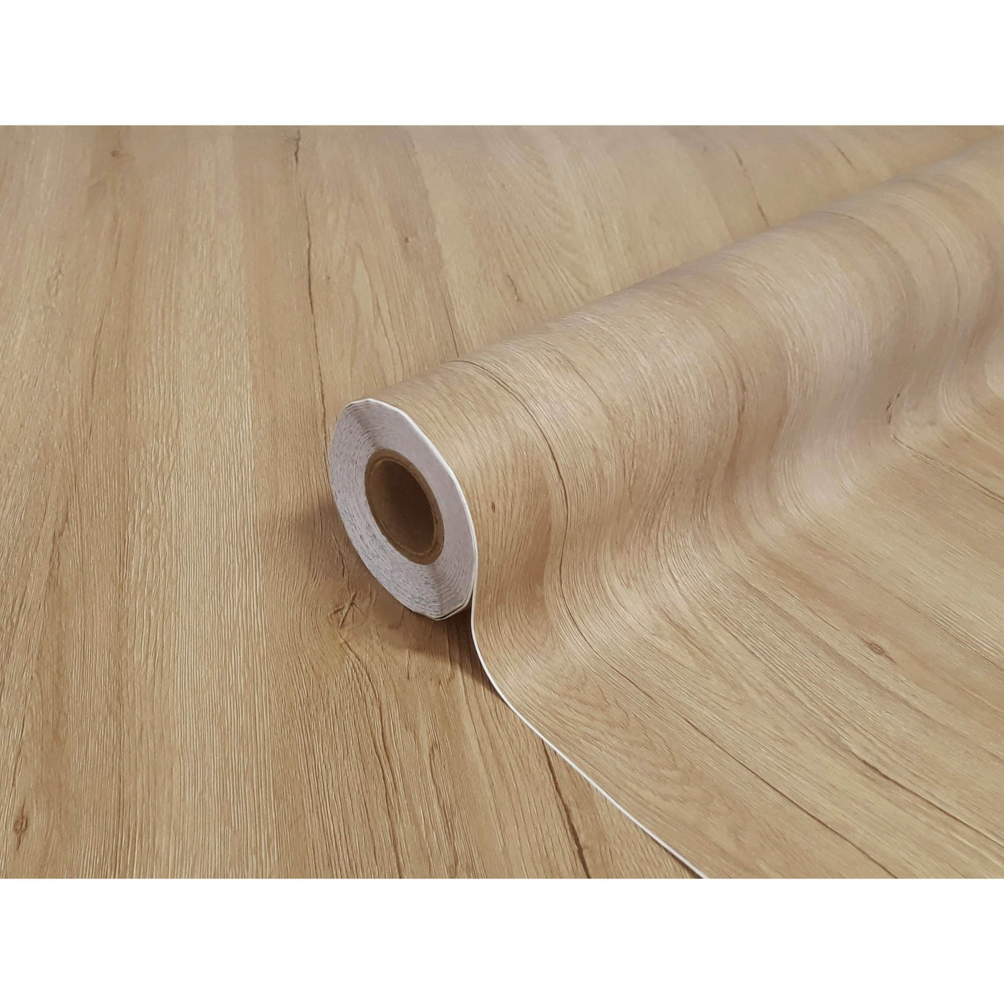 Image of Dimex Self-adhesive Renovation Film For Doors And Furniture With Lamination - Medium Oak San - 90 Cm Width