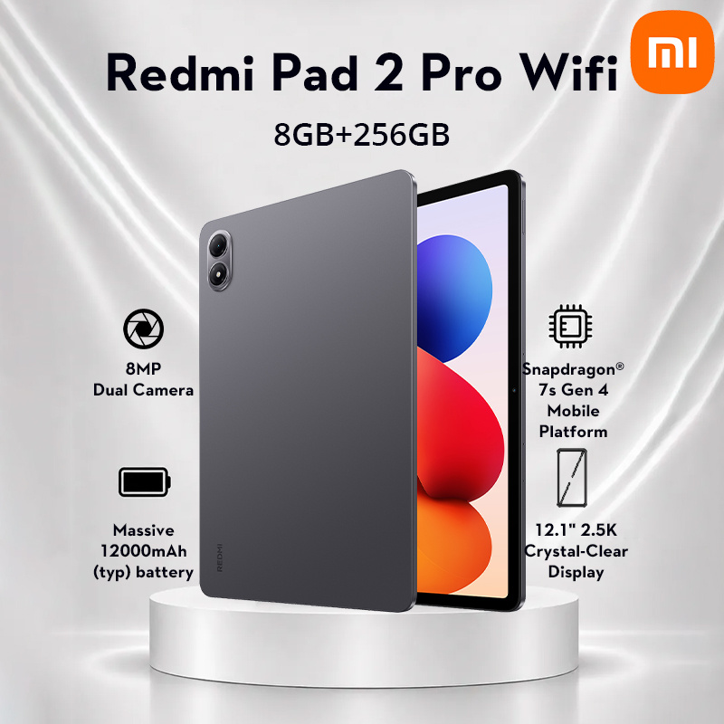 Image of Xiaomi Redmi Pad 2 Pro Tablet, Wifi 8+256gb, 12.1 Inch 2.5k 120hz Display, Huge 12,000 Mah (type) Battery, 4nm Processor, Seamless