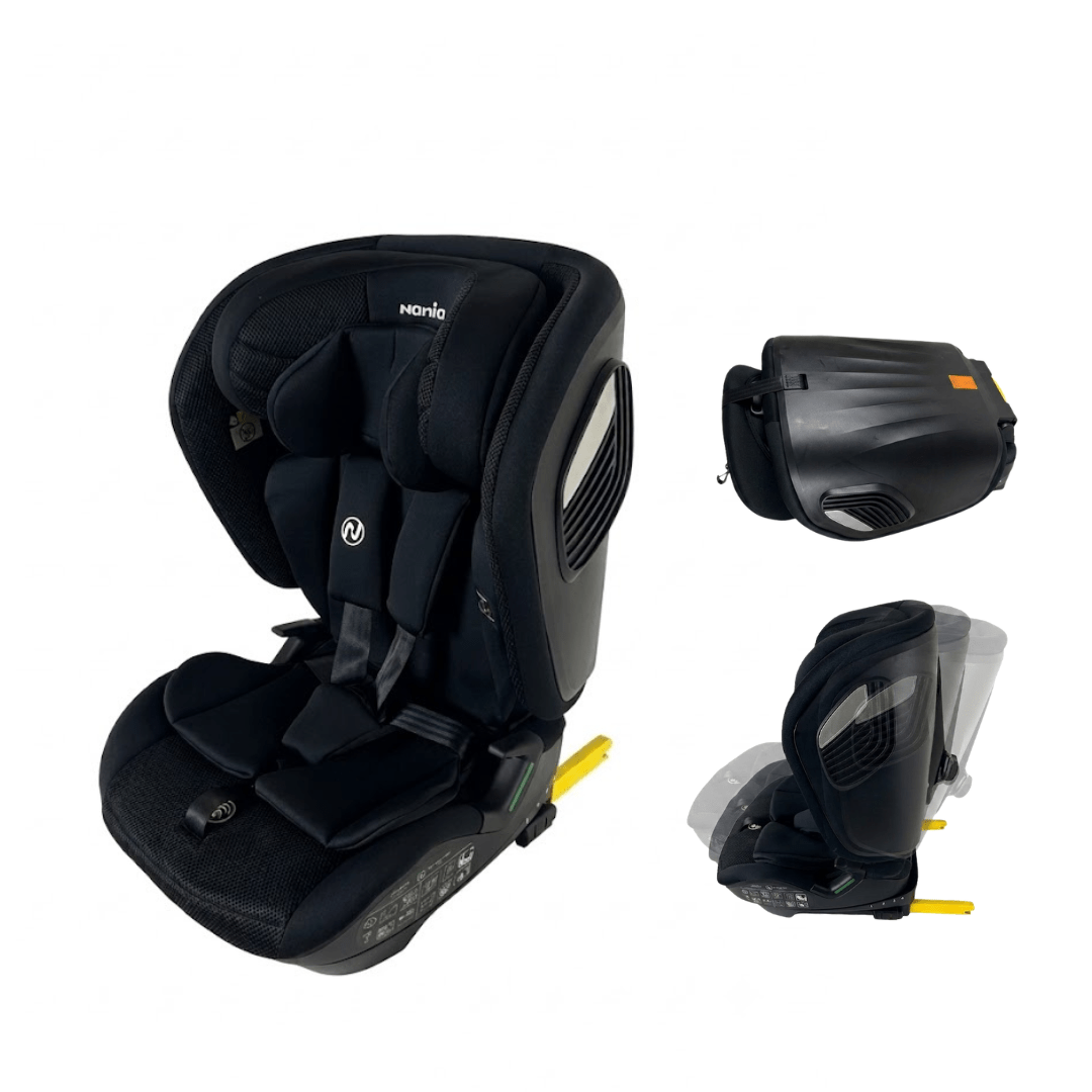 TEMU Siège auto Nania , ou ceinture, inclinable, et pliable, 76-150cm, groupe 1/2/3 (9-36kg) , ECE R129, protection latérale- housse confort