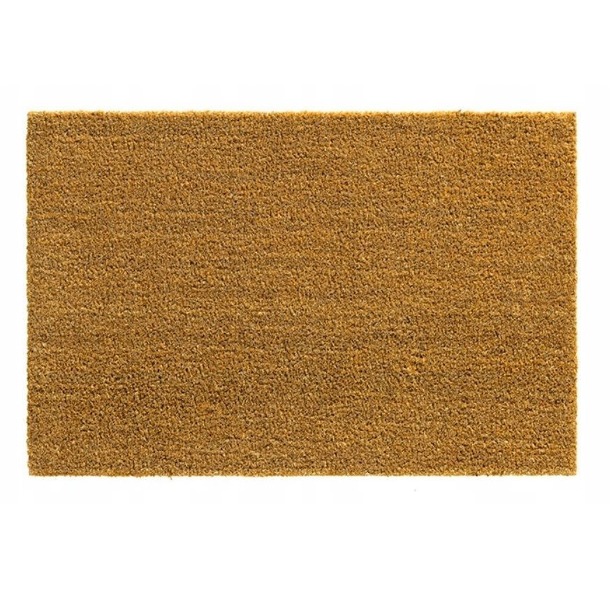 Image of Coconut Doormat 35x60 Cm Natural – Entrance Mat For Under Doors, Non-slip Pvc, Indoor And Outdoor, Decorative