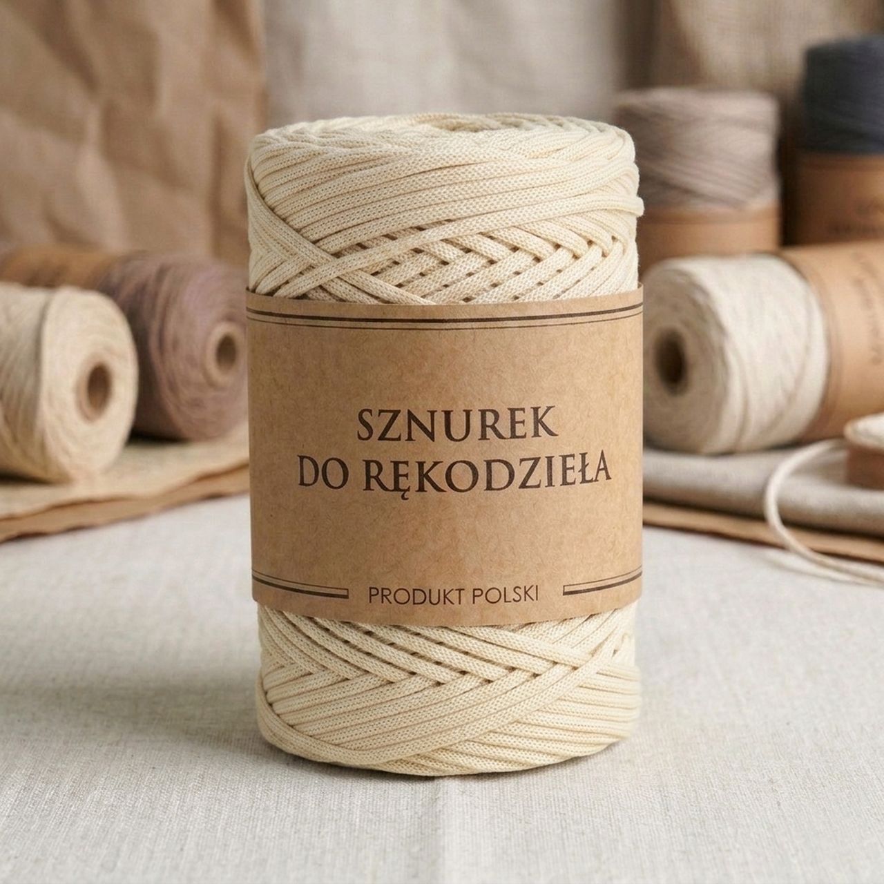 Flat Polyester Cord For Macrame Crafts, , 3mm, 100m