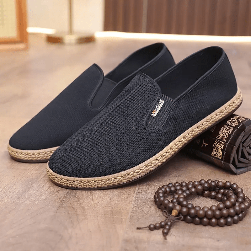 Fu Shoes, Canvas Footwear For Martial Arts, Tai Chi, Wushu, Gongfu, Unisex Flexible Traditional Chinese Slippers
