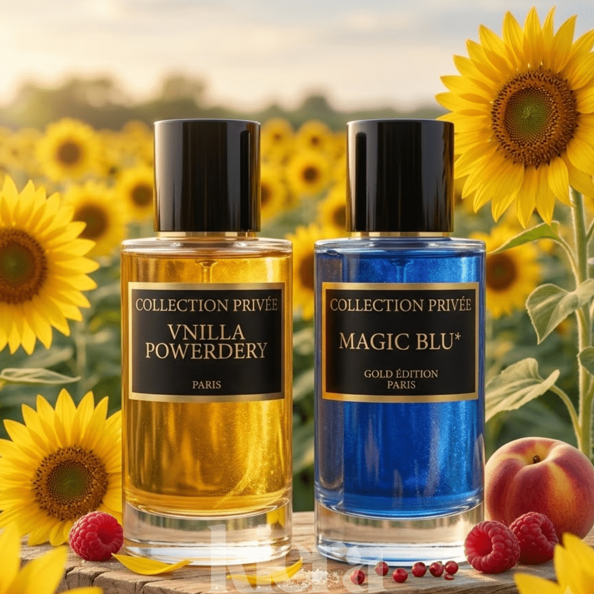 Unisex 2pcs Gold Edition - Magic & Vnilla Powerdery Eau De Parfum 50ml*2, , Luxury Gift Idea For
