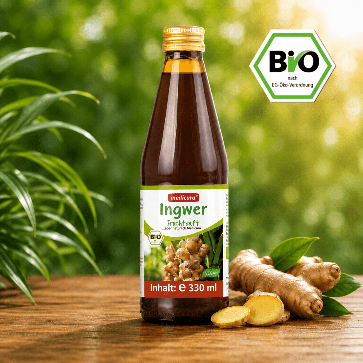 Ginger 100% Fruit Juice - 330 Ml Glass Bottle