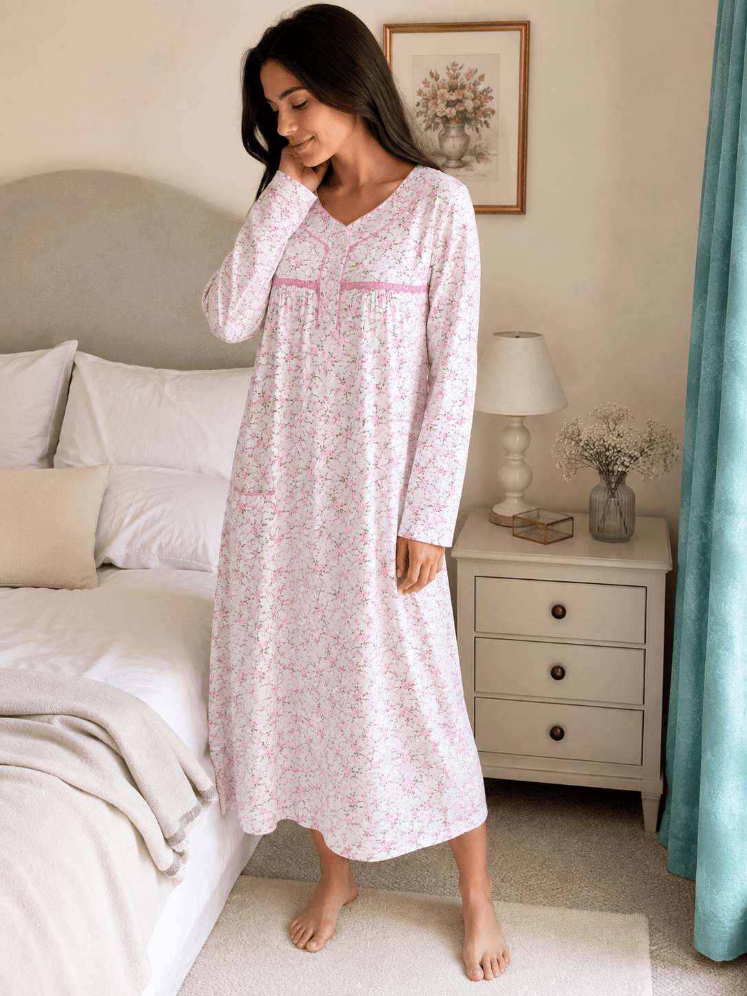 cotton night dresses for ladies dress Lace Prom dresses