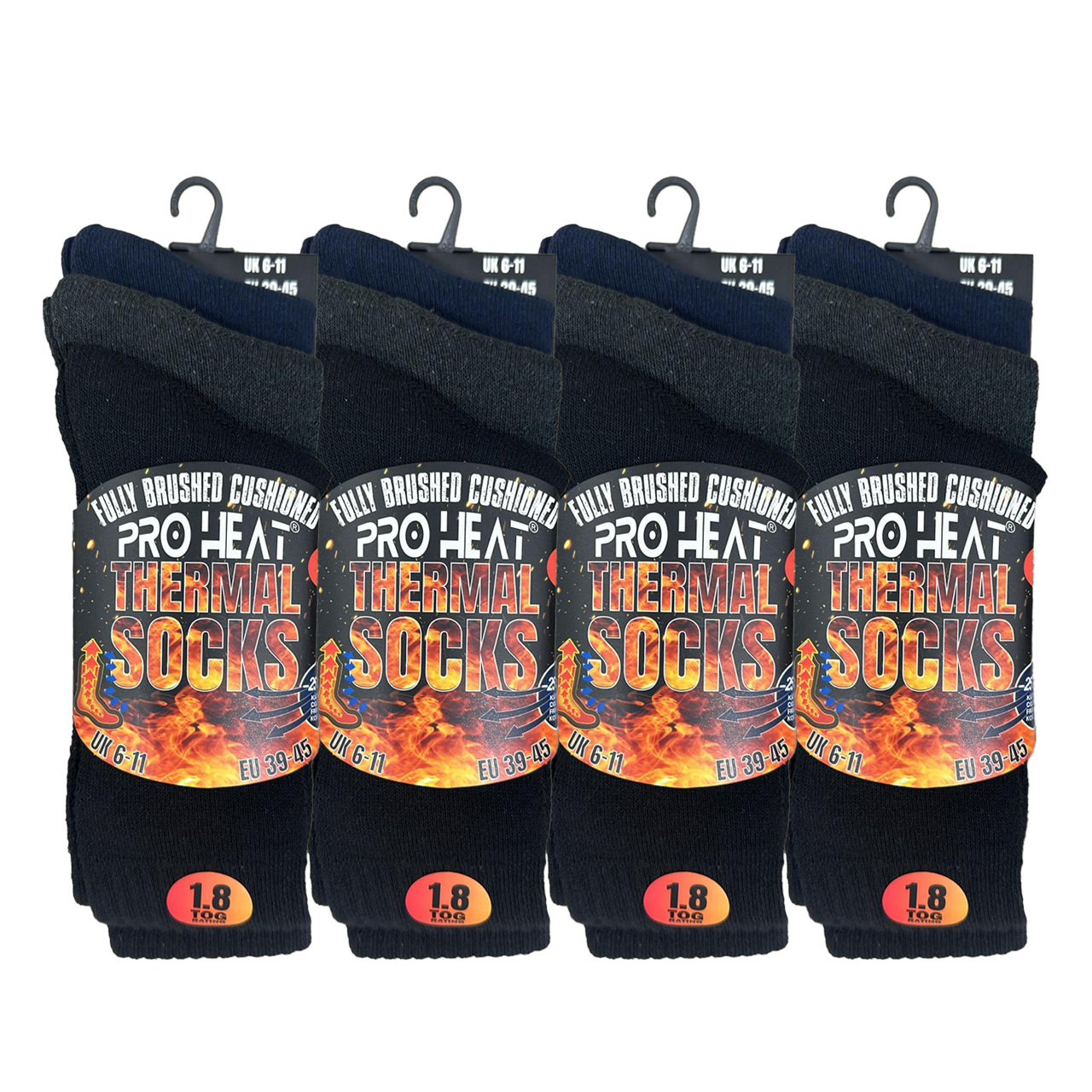 TEMU 6 Pairs Men’s Thermal Socks Winter Warm Thick Socks Hiking Walking Outdoor Socks Uk Sizes 6-11