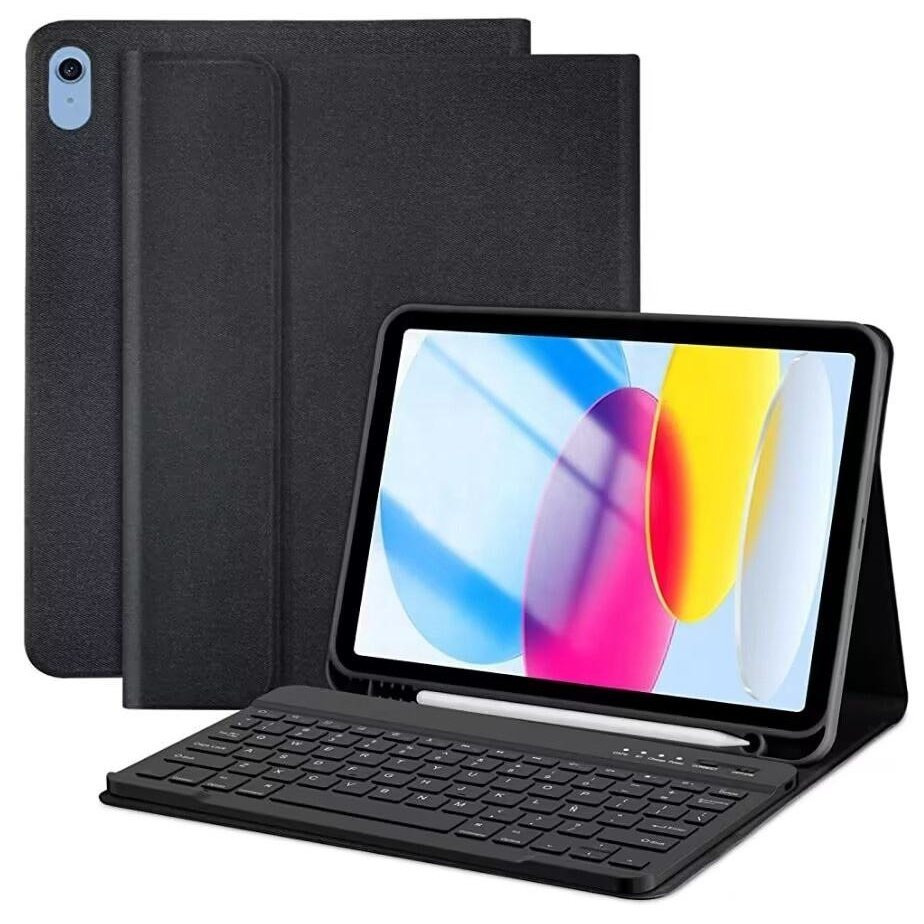TEMU Étui pour iPad 10,2 (7e/8e/9e génération) avec porte-stylet, noir