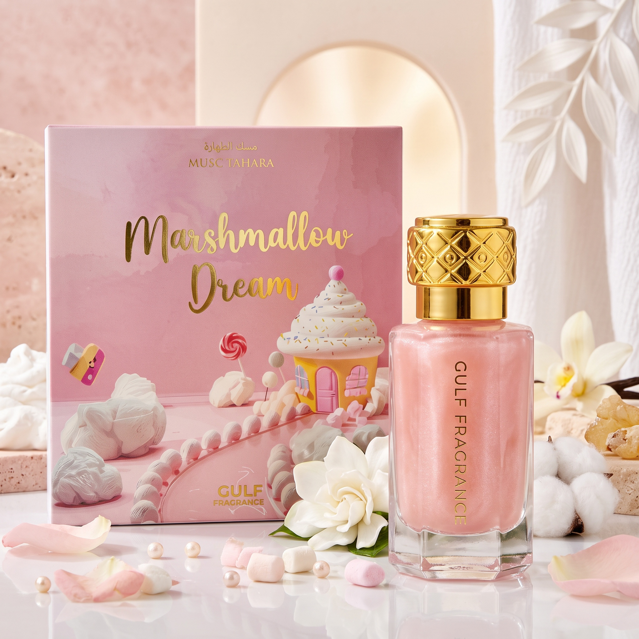 TEMU Musc Tahara Marshmallow Dream 12ml – Parfum aux de Guimauve, Vanille et Musc