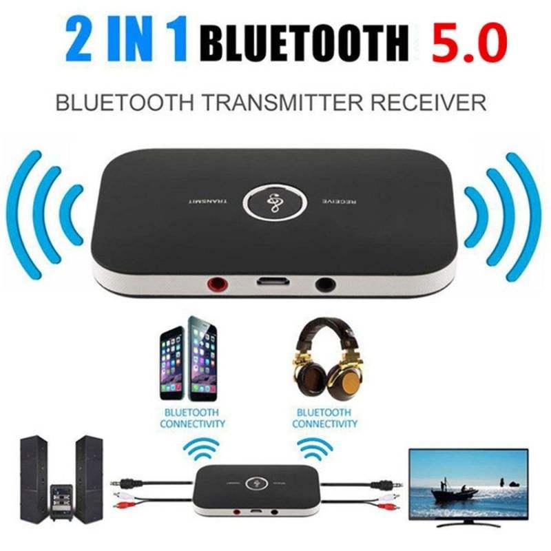 TEMU Émetteur Fil, Adaptateur Récepteur, Émetteur , Design Rectangulaire avec de Style, Transmission Audio Fil pour Smartphones, Ordinateurs