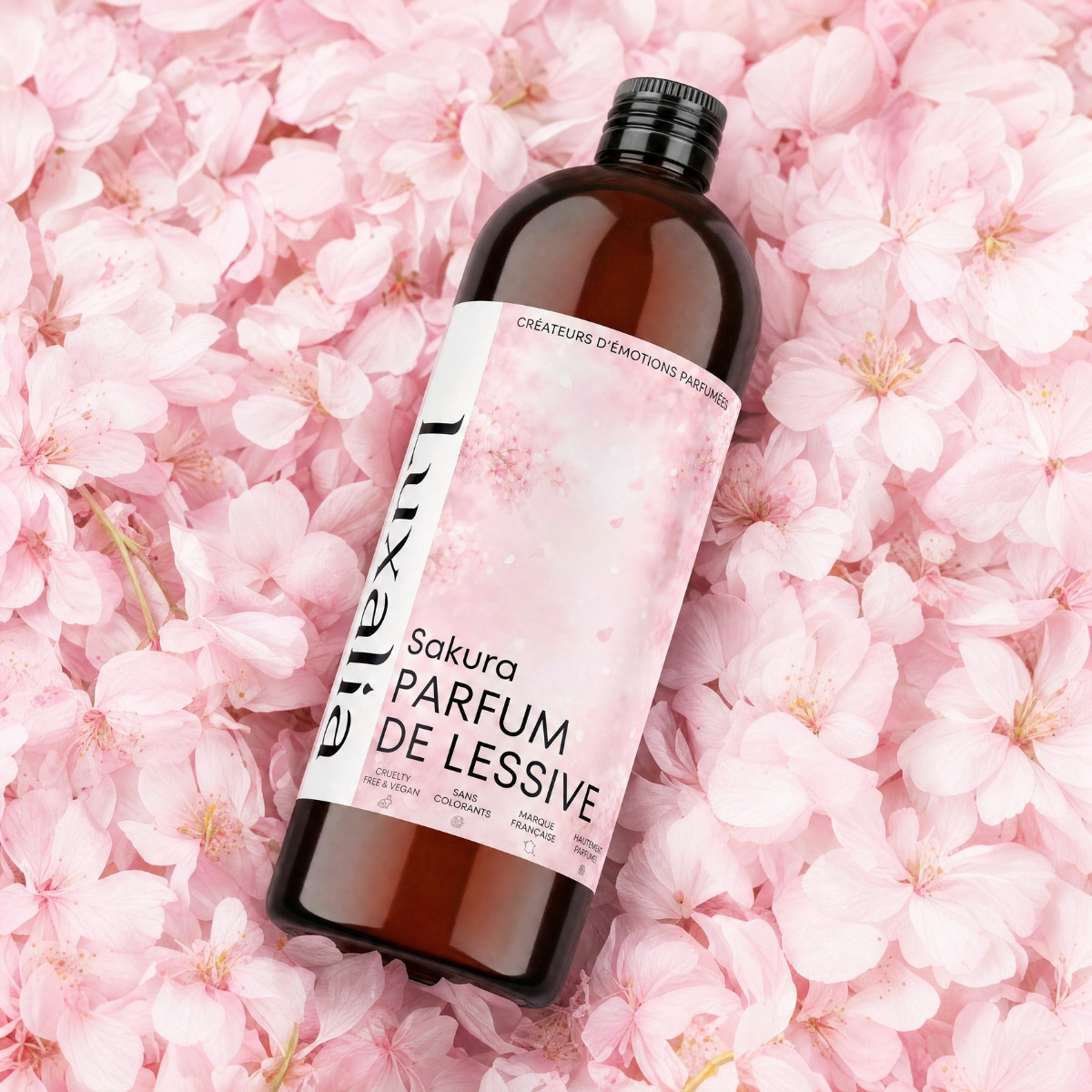 TEMU Parfum de Lessive Sakura - - et Durable sur Linge Sec - 500ml - + de 100 Lavages - Parfum de Linge -