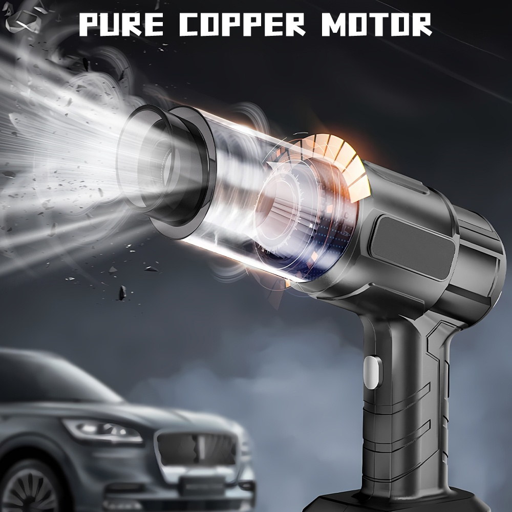 TEMU Cordless Vacuum Cleaner, Blower And Vacuum Cleaner Cara, Car And Home Use, Usb Rechargeable Handheld, Long , Durable Structure, , Pet Hair And