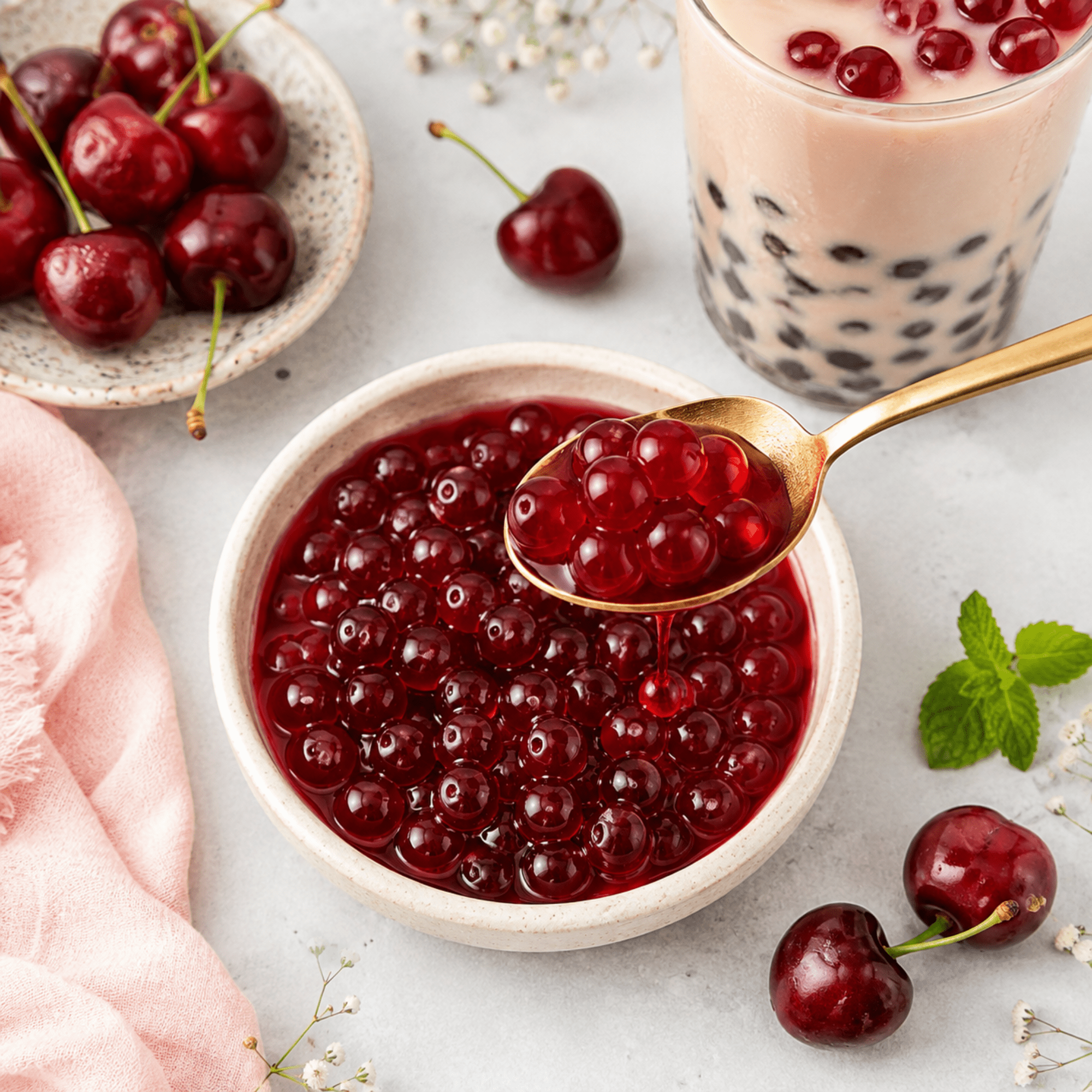 Cherry Popping Boba 500g Pearls For Bubble Tea Premium Xxl