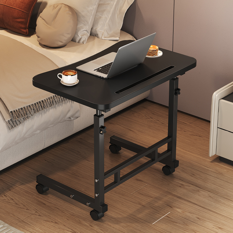 Image of Desk Computer Workstation, Removable, Height-adjustable Computer Desk With Hooks, Used For Bed, Sofa, Painting, Eating, Etc., Suitable For Bedroom, Living Room And .