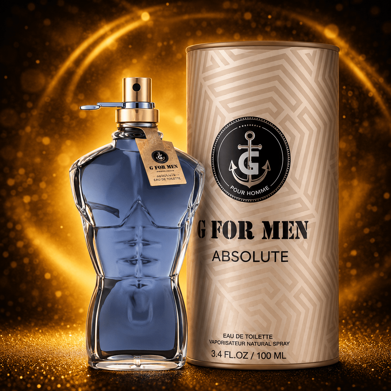 Everlyx - G For Men Eau De Parfum 100 Ml - Fresh And Masculine Fragrance With Marine And Notes.