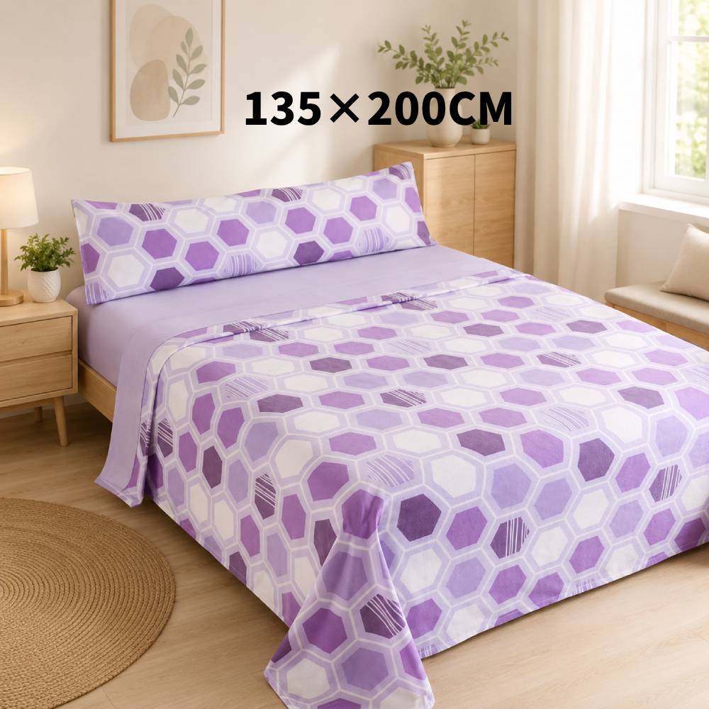 TEMU Juego de 3 piezas | Juego de cama de tela cepillada | Varios estilos disponibles | sábana encimera, sábana bajera y de almohada (s) | para