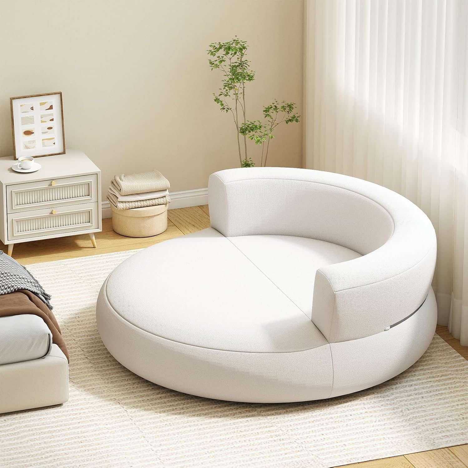 Image of Inflatable Sofa, Inflatable Lounger Air Sofa With Removable Cover, Area And Wide Armrests