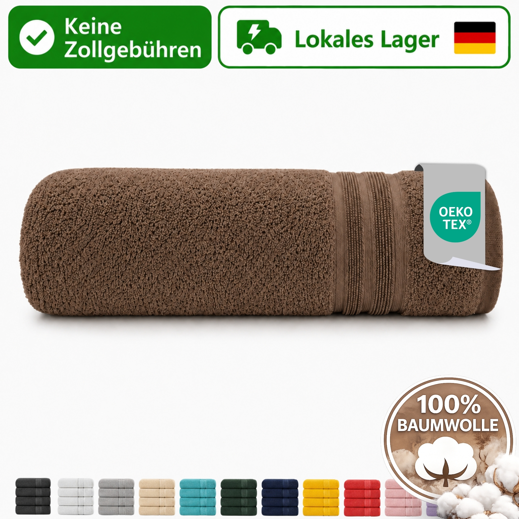 Image of 1st Towel 100% Cotton, Soft Absorbent Cotton Towel, Shower Towel, Bath Towel, Sauna Towel, Beach Towel, 50x100, 70x140, 80x200, 100x200 Cm, 15 Colors