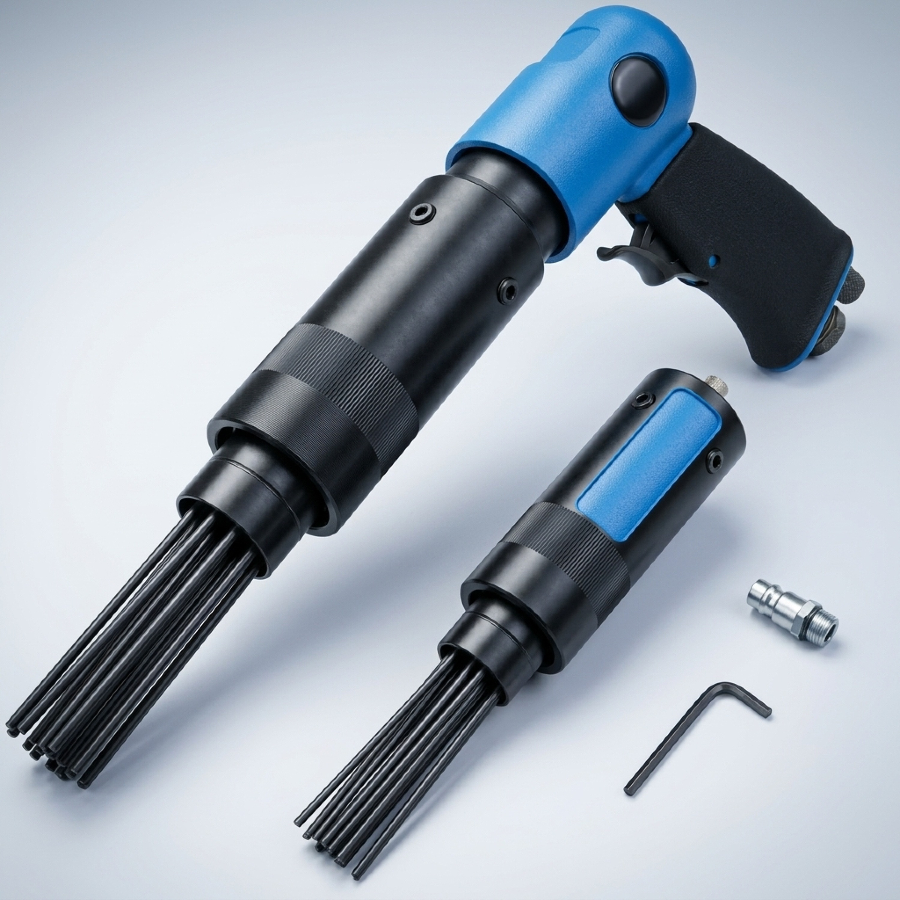 Image of Compressed Air Needle Deburring Tool, 4000 Rpm, Up To 260 L/min Needle Gun