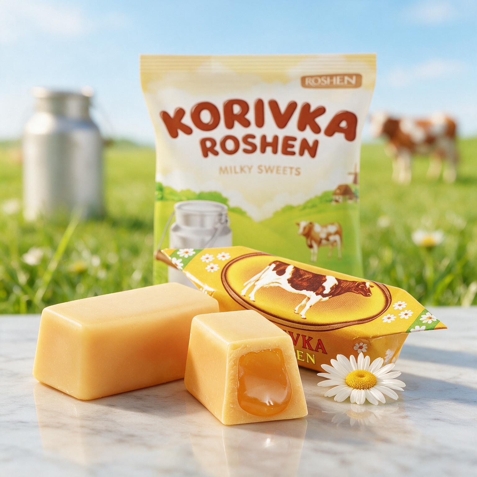 1 Kg Roshen Krowka Korivka Milk Caramels