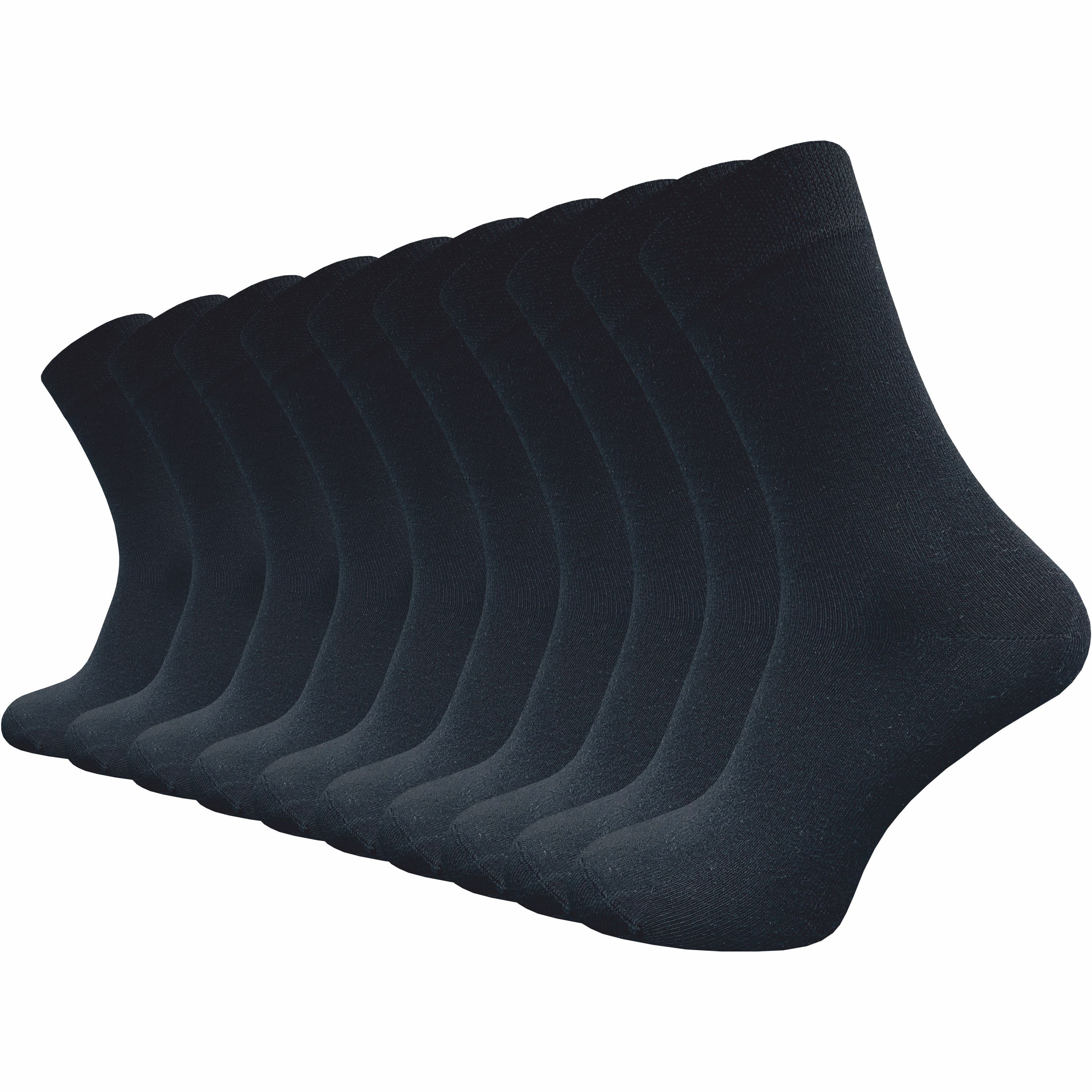 Image of Bamboo Socks Without Rubber Print | Super Soft Thanks To Bamboo Viscose | Women's (10 Pairs)