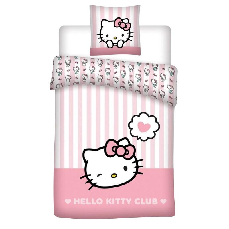 Hello Reversible Bedding Set, 2-piece, 135 X 200 Cm / 80 X 80 Cm
