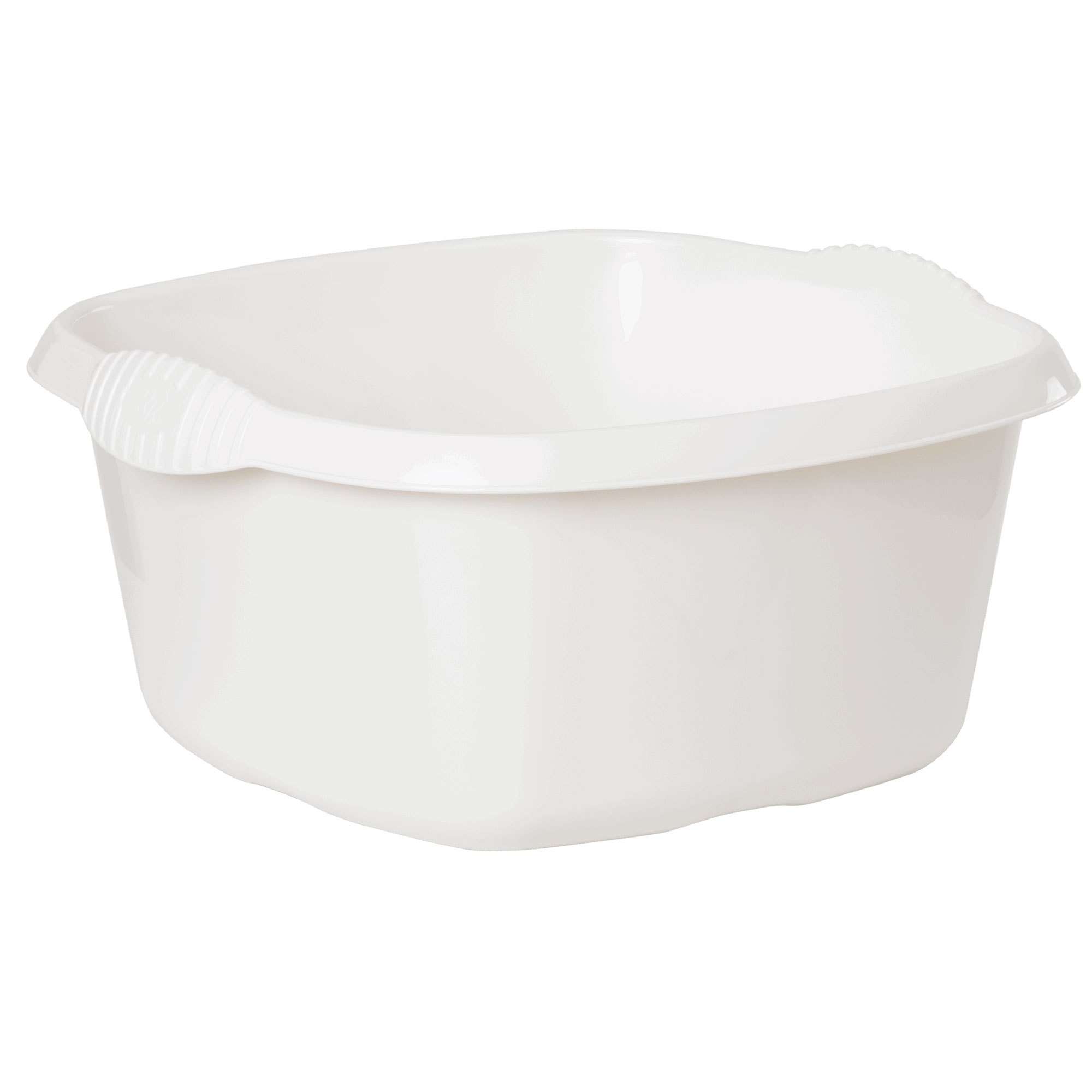 1 Piece Square White Bowl - 9 - Cm - Washing Bowl, Dishwashing Bowl, Water Bowl, Plastic Sink, Household Bowl, Universal Kitchen Bowl, Nestable Care Bowl