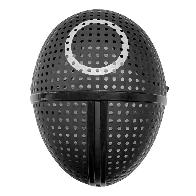 TEMU Masque en plastique gardien de jeu symbole rond adulte