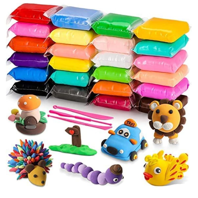 TEMU Polymer Clay Modeling Clay 24-piece Set