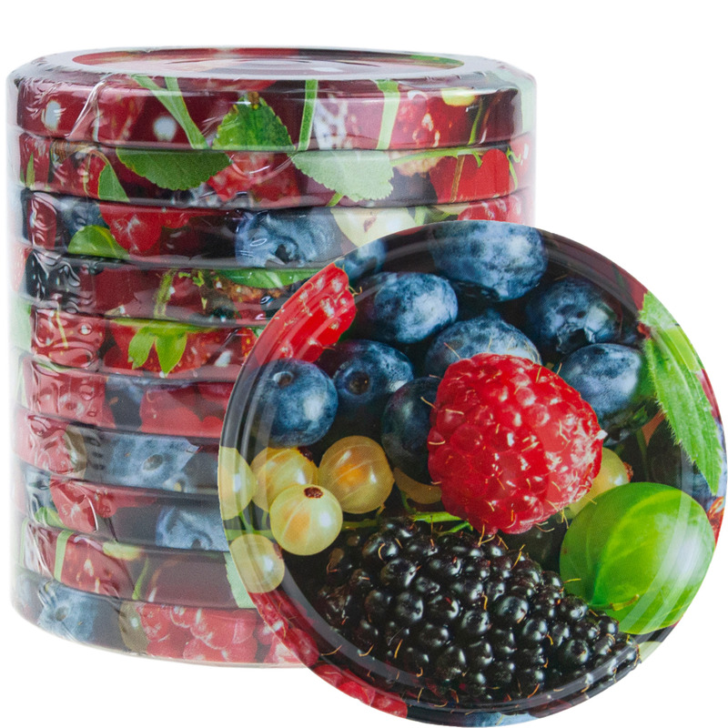 Lids For Fi82 Jars Screw Caps 10pcs 6-threaded Fruit