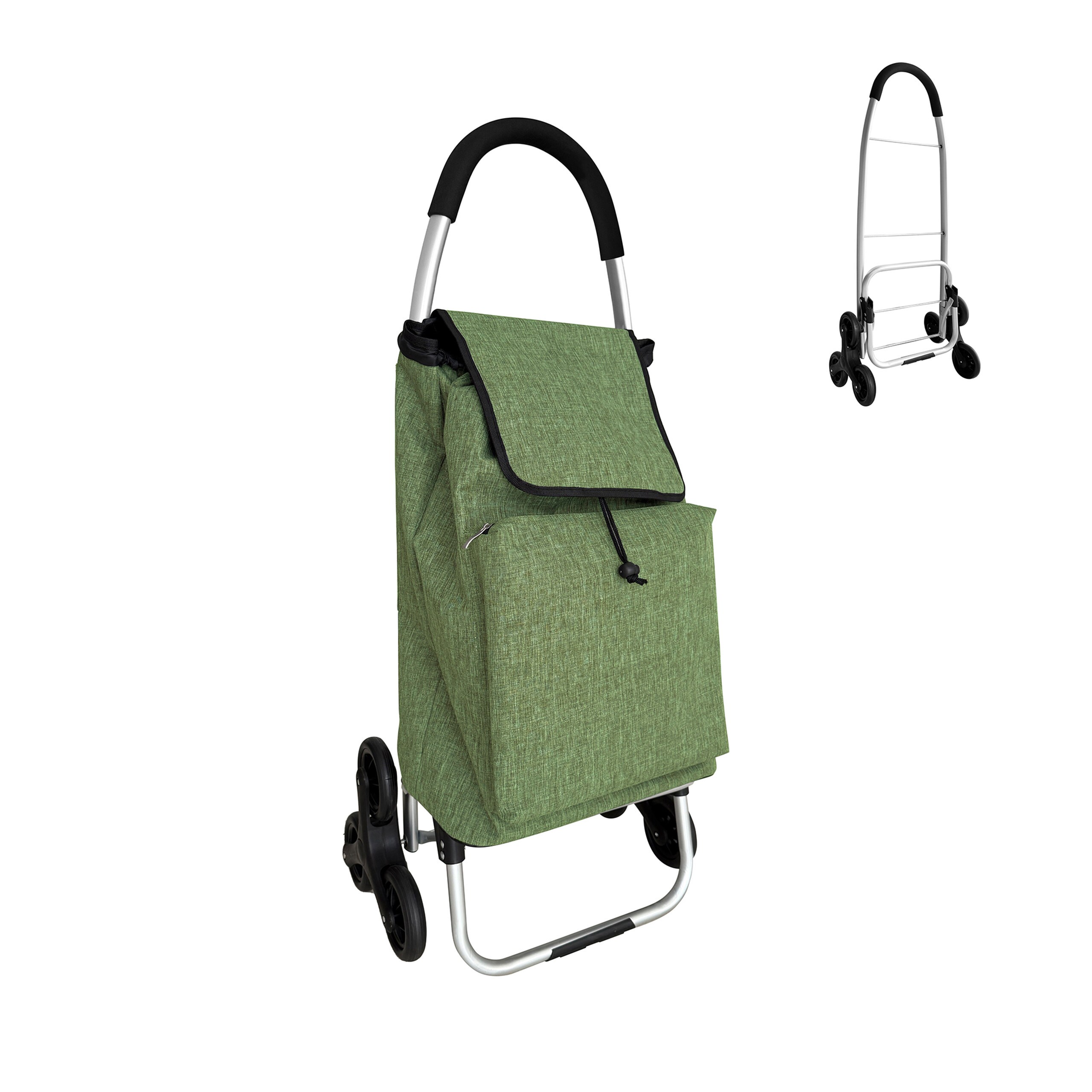 Green Shopping Trolley - 45l