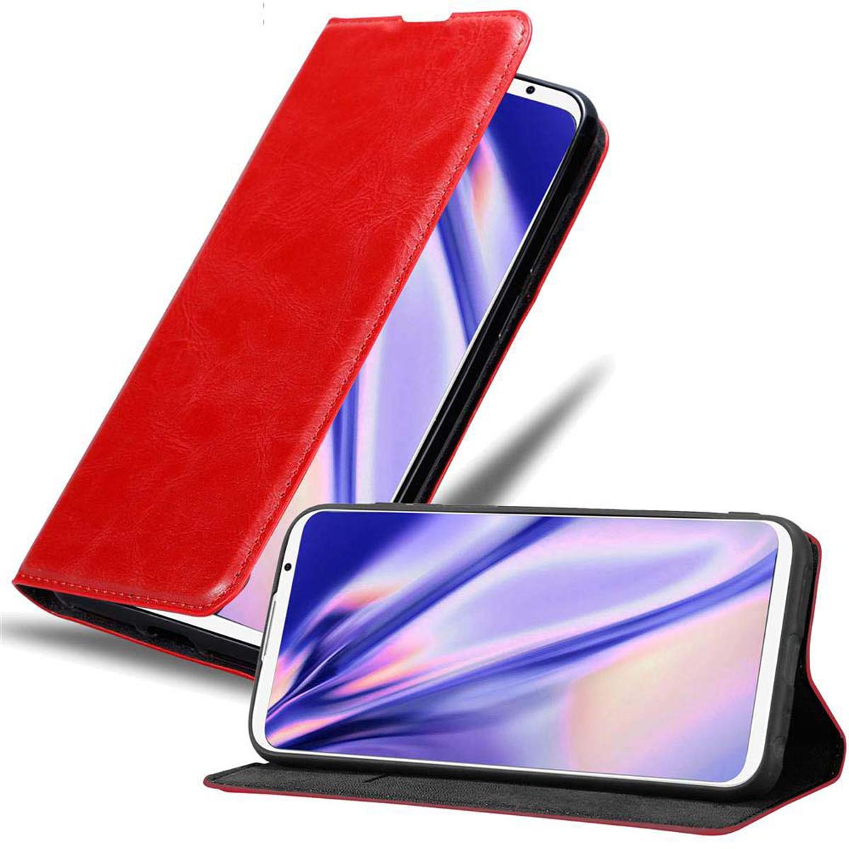Image of Case Compatible For Meizu 16th Protective Case With Magnetic Closure, Stand Function And Card Slot Flip Case Cover Etui Mobile Phone Flip Case Book Bag