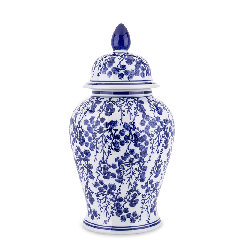 Image of Spacious Ceramic Amphora Jar - Decor Storage Pot For Living Room, Office, Kitchen | Large 47cm Accent Piece