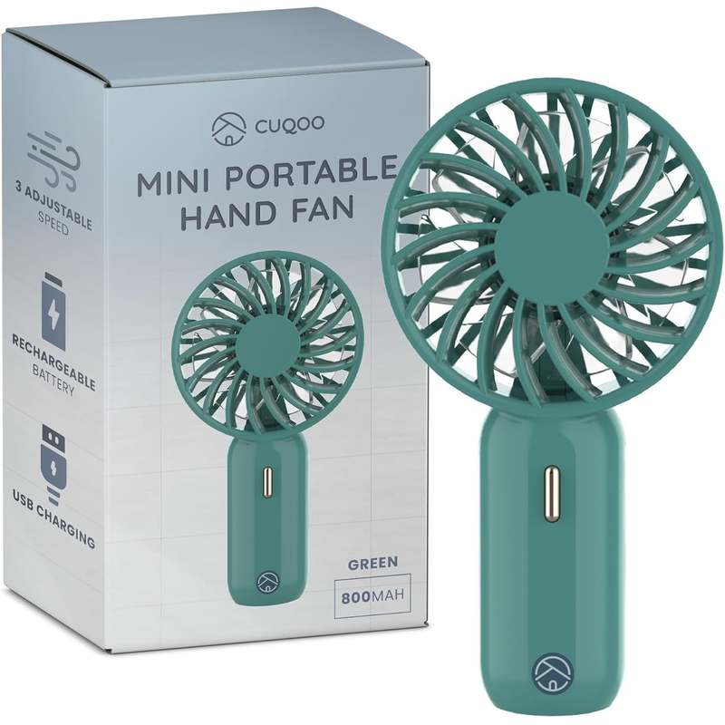 TEMU Hand Held Fan Rechargeable Plastic Electric Portable Powerful Usb Battery Cooler
