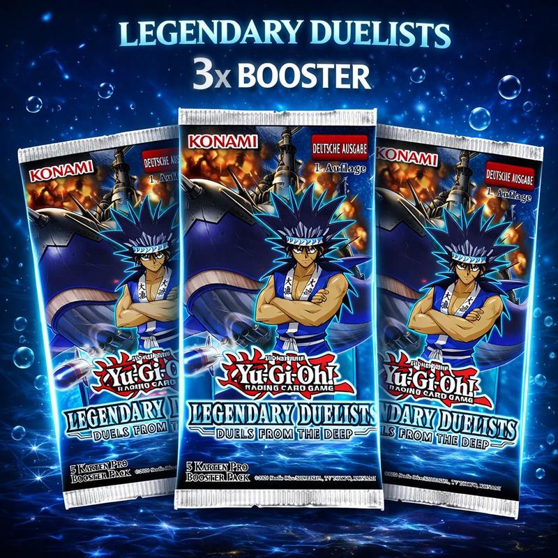 Yu-gi-oh! 3x Booster From The Deep Led9 Booster Bundle (english)